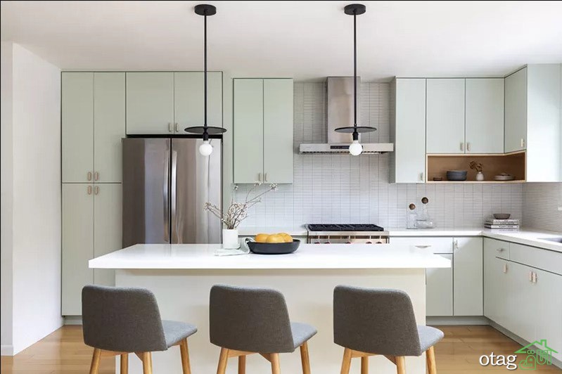 مدلهای زیبا از رنگ کابینت سبز آشپزخانه در سال جدید مدلهای زیبا از رنگ کابینت سبز آشپزخانه در سال جدید
