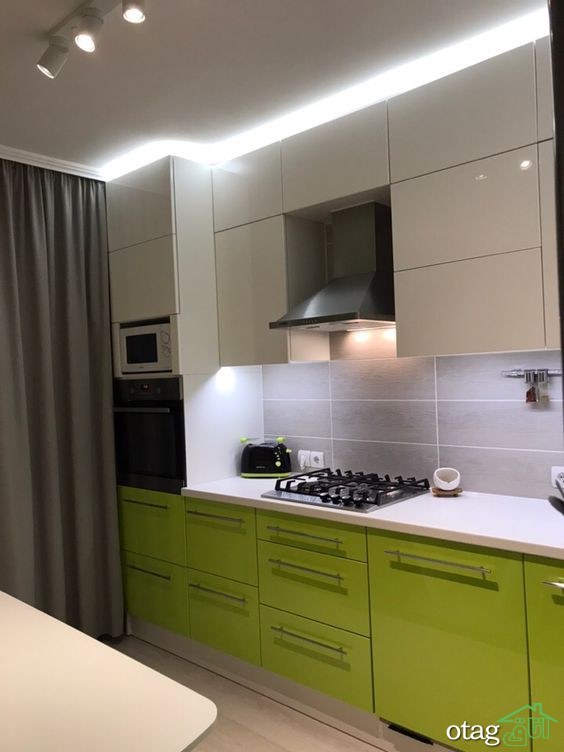 مدلهای زیبا از رنگ کابینت سبز آشپزخانه در سال جدید مدلهای زیبا از رنگ کابینت سبز آشپزخانه در سال جدید