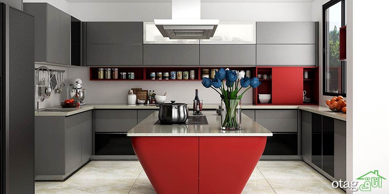 وسایل آشپزخانه قرمز، ایده‌هایی جالب برای طراحی جسورانه
