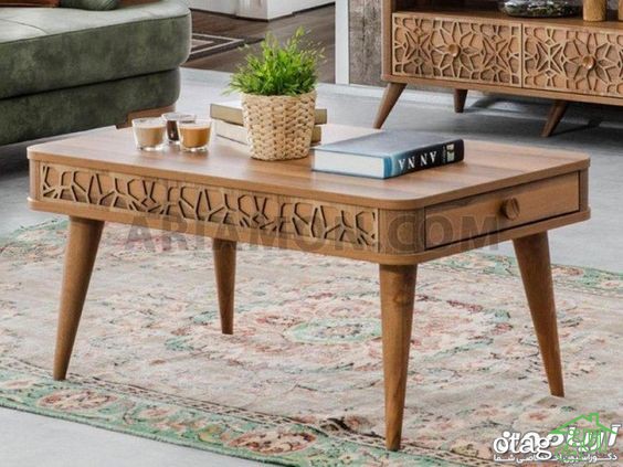 معرفی جذاب ترین مدل میز جلو مبلی چوبی مدرن برای خانه های مدرن امروزی
