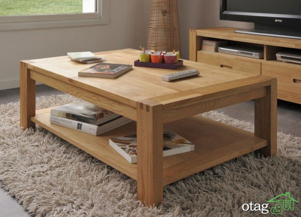 معرفی جذاب ترین مدل میز جلو مبلی چوبی مدرن برای خانه های مدرن امروزی