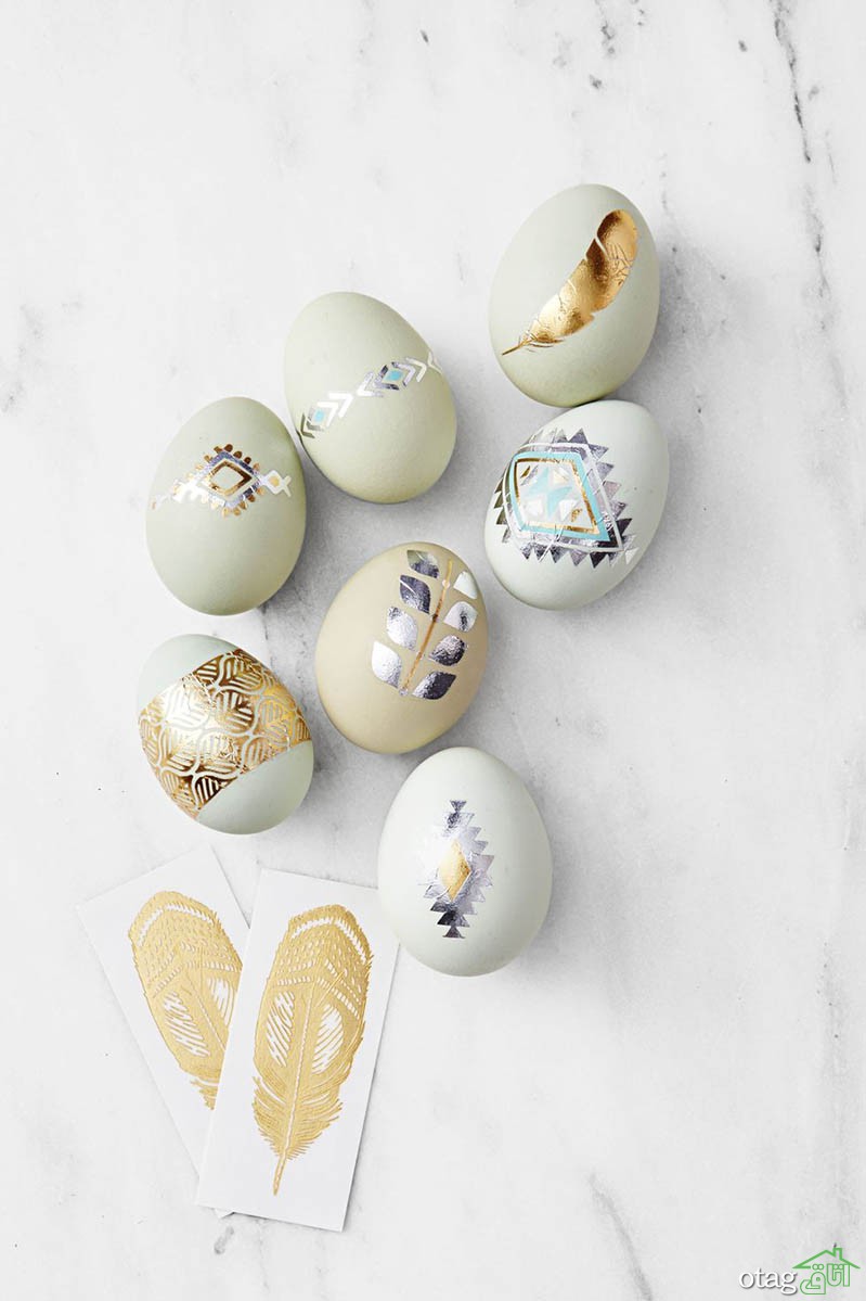 عکس از طرح‌های جذاب تخم مرغ رنگی عید برای سفره هفت سین 1400