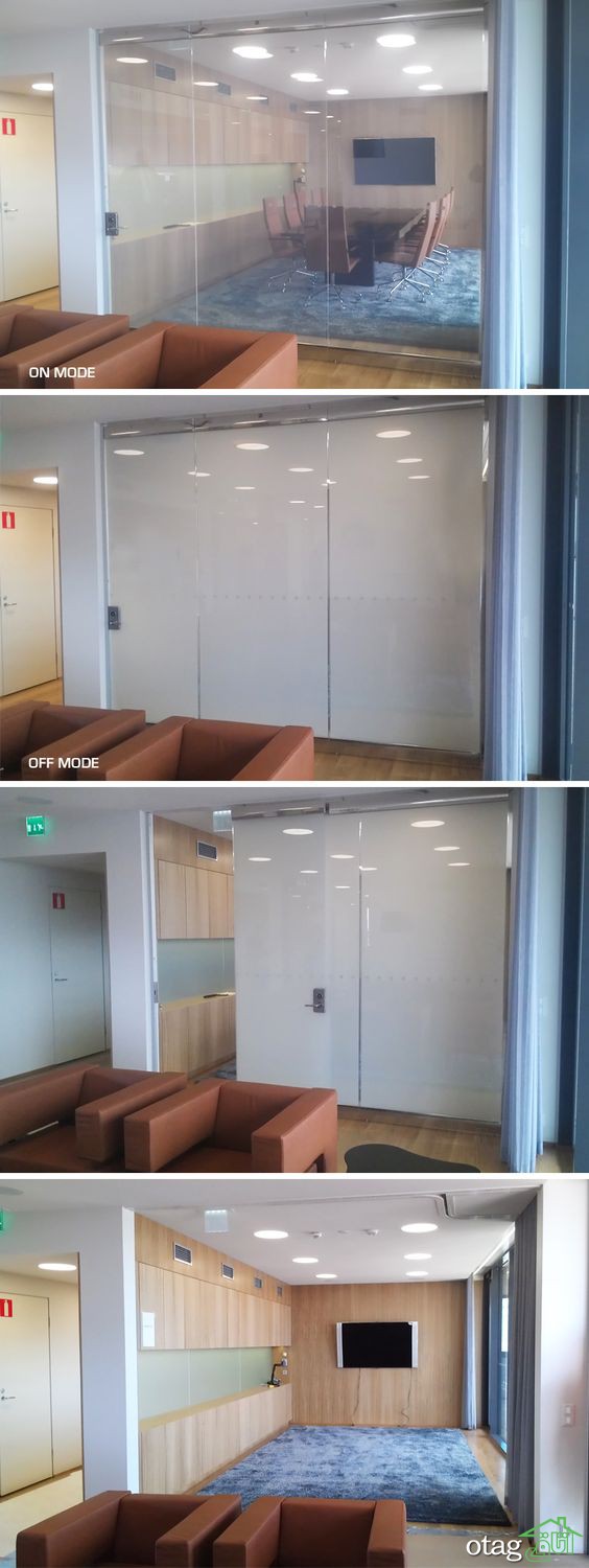 دیوار شیشه‌ای در دکوراسیون داخلی ، بررسی نمونه‌های اجرا شده
