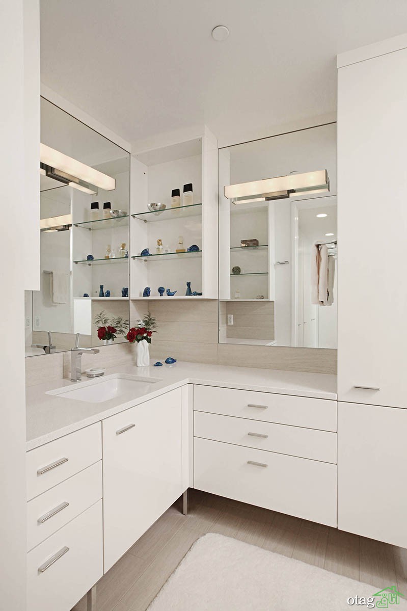 20 مدل جدید روشویی کابینتی سه گوش در طرحهای مدرن و کلاسیک 20 مدل جدید روشویی کابینتی سه گوش در طرحهای مدرن و کلاسیک