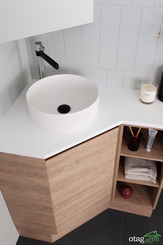 20 مدل جدید روشویی کابینتی سه گوش در طرحهای مدرن و کلاسیک 20 مدل جدید روشویی کابینتی سه گوش در طرحهای مدرن و کلاسیک