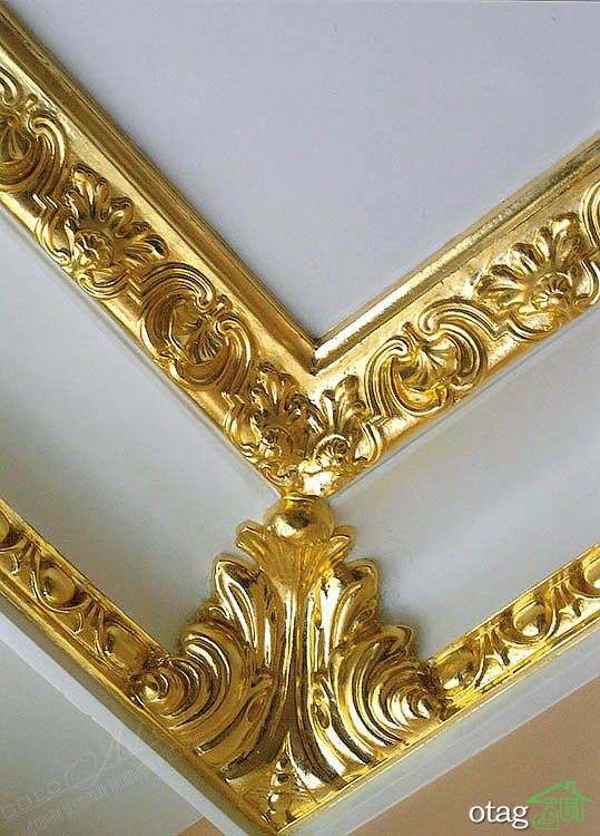 ایده‌های جذاب اجرای ورق طلا روی سقف در منازل کلاسیک و لوکس