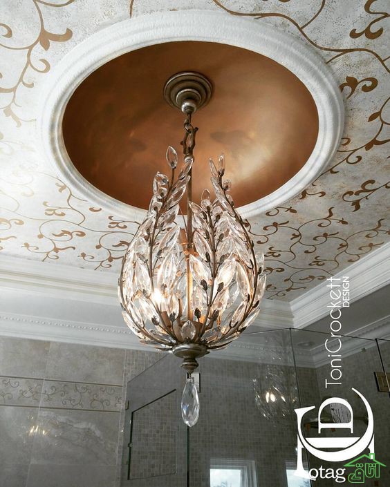 ایدههای جذاب اجرای ورق طلا روی سقف در منازل کلاسیک و لوکس ایدههای جذاب اجرای ورق طلا روی سقف در منازل کلاسیک و لوکس