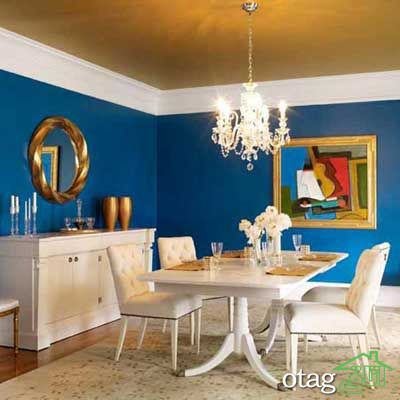 ایدههای جذاب اجرای ورق طلا روی سقف در منازل کلاسیک و لوکس ایدههای جذاب اجرای ورق طلا روی سقف در منازل کلاسیک و لوکس