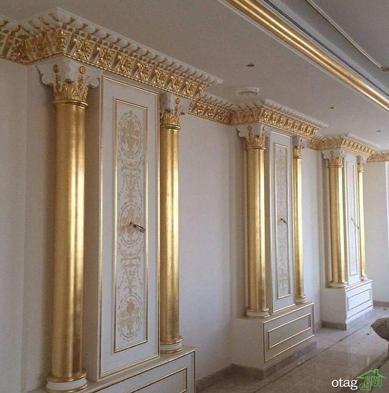 ایدههای جذاب اجرای ورق طلا روی سقف در منازل کلاسیک و لوکس ایدههای جذاب اجرای ورق طلا روی سقف در منازل کلاسیک و لوکس