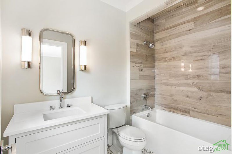 22 مدل لوکس سرامیک طرح چوب دیواری مناسب حمام و دستشویی