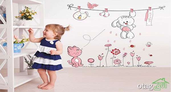 ایده های بسیار شیک برای نقاشی دیوار اتاق بچه