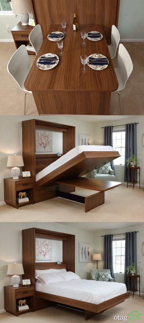 ایده های بکارگیری مبلمان تختخواب شو در فضاهای کوچک