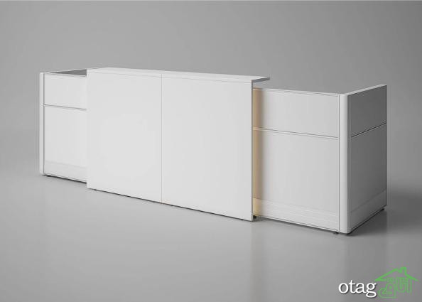 طرح&zwnj;های جدید میز منشی مطب دندانپزشکی در سبک مدرن و امروزی