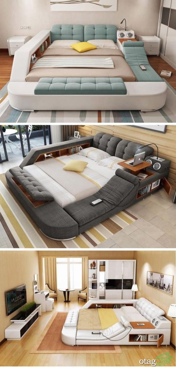 ایده های بکارگیری مبلمان تختخواب شو در فضاهای کوچک