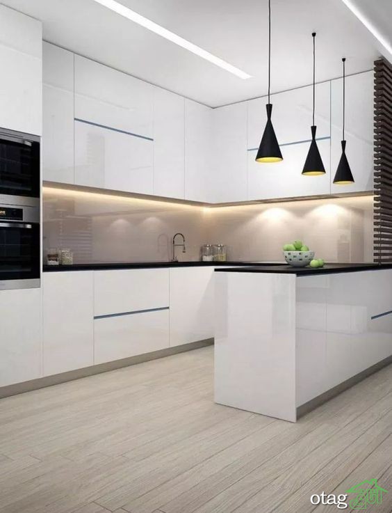 مدلهای جدید کابینت با دستگیره مخفی برای آشپزخانههای مدرن مدلهای جدید کابینت با دستگیره مخفی برای آشپزخانههای مدرن