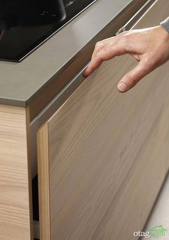 مدلهای جدید کابینت با دستگیره مخفی برای آشپزخانههای مدرن مدلهای جدید کابینت با دستگیره مخفی برای آشپزخانههای مدرن