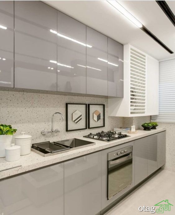 مدلهای جدید کابینت با دستگیره مخفی برای آشپزخانههای مدرن مدلهای جدید کابینت با دستگیره مخفی برای آشپزخانههای مدرن
