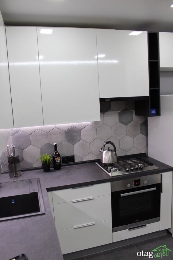 30 طرح جدید کابینت سفید متالیک برای آشپزخانه‌های امروزی