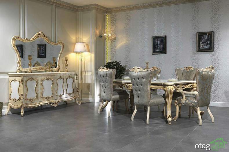 ست&zwnj;های جدید مبلمان چوبی سفید برای هال پذیرایی و اتاق نشیمن