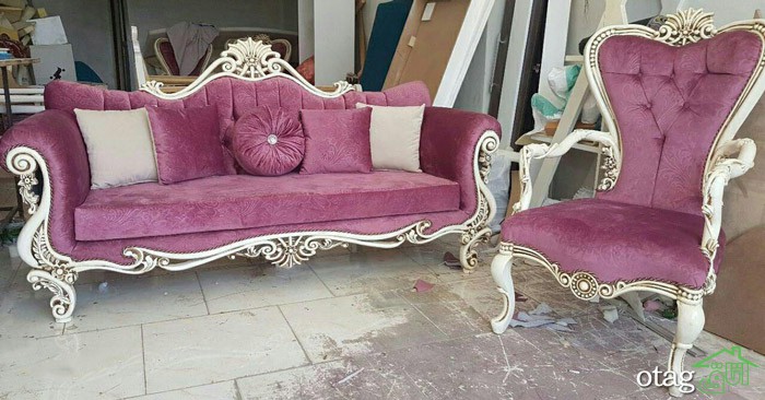 ست&zwnj;های جدید مبلمان چوبی سفید برای هال پذیرایی و اتاق نشیمن