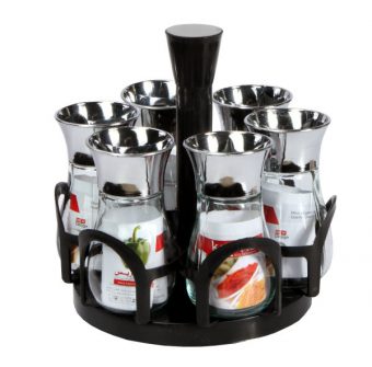 خرید 38 مدل ظرف جا ادویه ای شیک و جدید [چوبی، شیشه ای]
