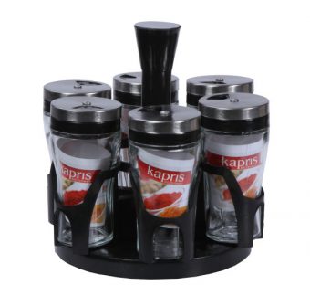 خرید 38 مدل ظرف جا ادویه ای شیک و جدید [چوبی، شیشه ای]