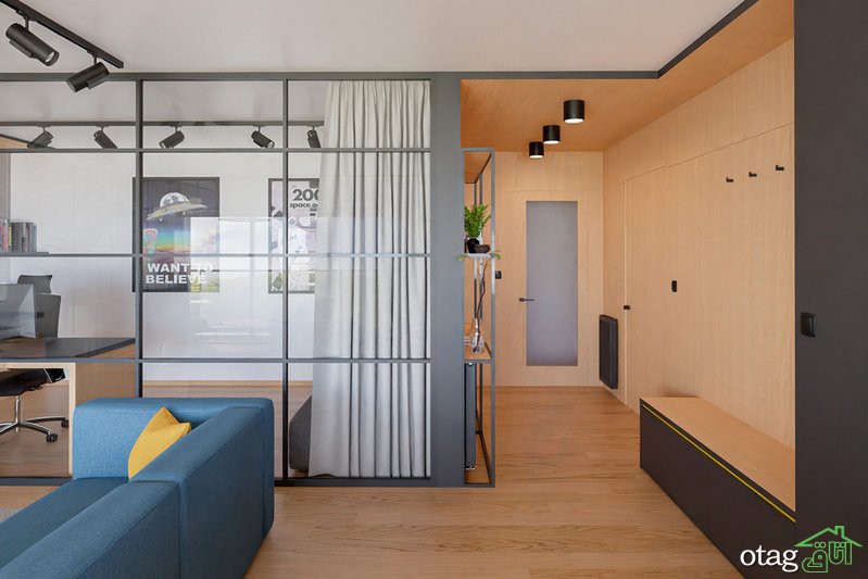 روش طراحی دکوراسیون آبی و زرد در آپارتمان‌های مدرن و امروزی