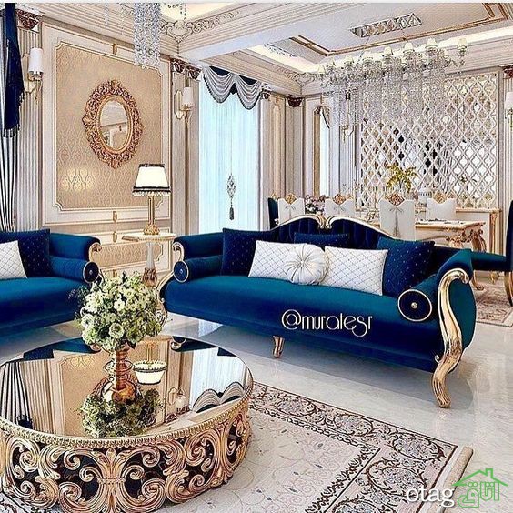 طرحهای جدید مبل فرانسوی برای سالن پذیرایی و نشیمن + 30 عکس طرحهای جدید مبل فرانسوی برای سالن پذیرایی و نشیمن + 30 عکس