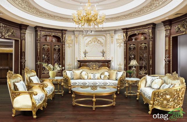 طرحهای جدید مبل فرانسوی برای سالن پذیرایی و نشیمن + 30 عکس طرحهای جدید مبل فرانسوی برای سالن پذیرایی و نشیمن + 30 عکس