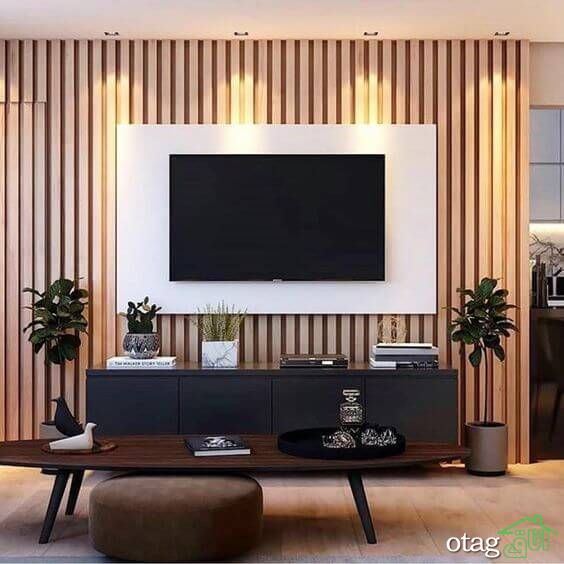 چطور دیوار پشت تلویزیون را متناسب با نوع دکوراسیون تزیین کنیم؟