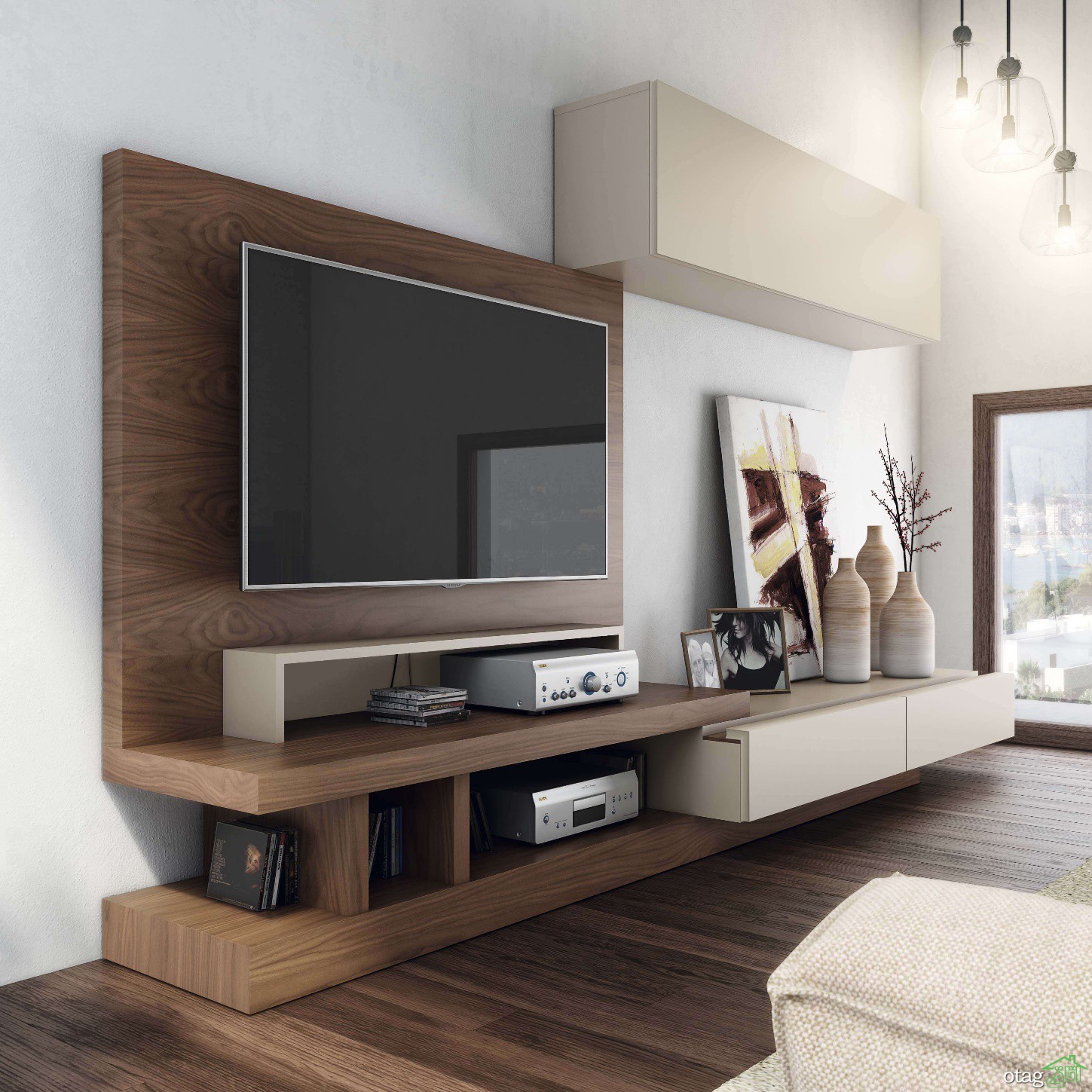 چطور دیوار پشت تلویزیون را متناسب با نوع دکوراسیون تزیین کنیم؟
