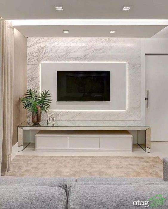 چطور دیوار پشت تلویزیون را متناسب با نوع دکوراسیون تزیین کنیم؟