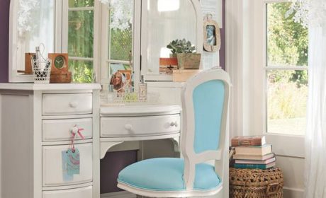 چیدمان میز آرایش دخترانه متناسب با تمامی سبک های دکوراسیون داخلی اتاق خواب
