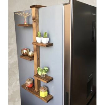 [40 مدل شگفت انگیز] شلف دکوری با چوب درخت در سال 2024 – دیواری