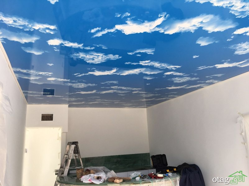 سقف کشسان ساتن (نیمه شفاف) تکنولوژی جدید سقف های کاذب کشسان