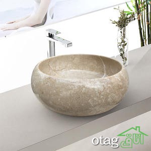 28 مدل کاسه روشویی سنگی پایه دار [شیک و لوکس] قیمت ارزان