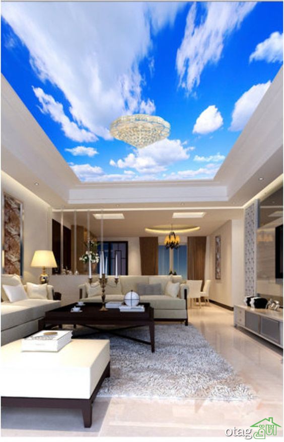 سقف کشسان پرینتی یا چاپی جلوه گر طرح انتخابی شما برای سقف منزلتان