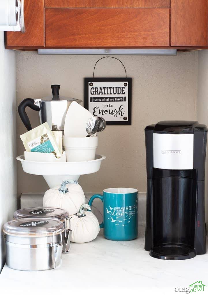 کافی بار خانگی، 6 ایده جذاب برای ساخت ایستگاه قهوه در خانه