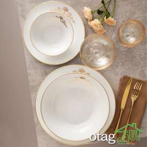 35 مدل ست چینی زرین [ سرویس غذا خوری و چایخوری ] با قیمت خرید