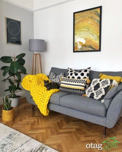دکوراسیون زرد و طوسی، یک ترکیب گرم و پرطرفدار برای خانه ها