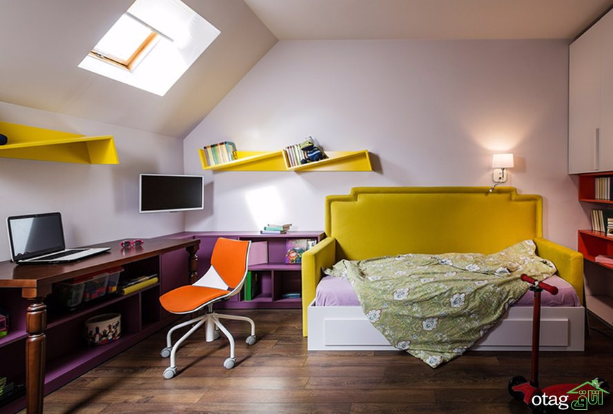 دکوراسیون داخلی زرد و بنفش ترکیبی اعجاب انگیز برای هر خانه ای