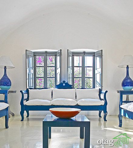 دکوراسیون داخلی یونانی، یک طرح کلاسیک و مدیترانه ای برای جذابیت هر چه بیشتر خانه