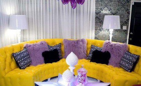 دکوراسیون داخلی زرد و بنفش ترکیبی اعجاب انگیز برای هر خانه ای
