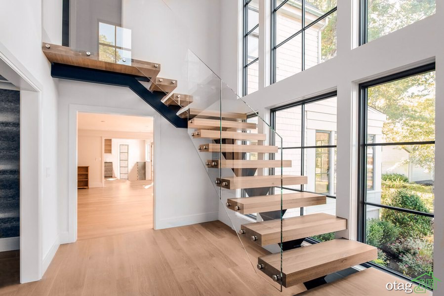 پله ساختمان دوبلکس در انواع و سبک های مختلف برای دکوراسیون داخلی