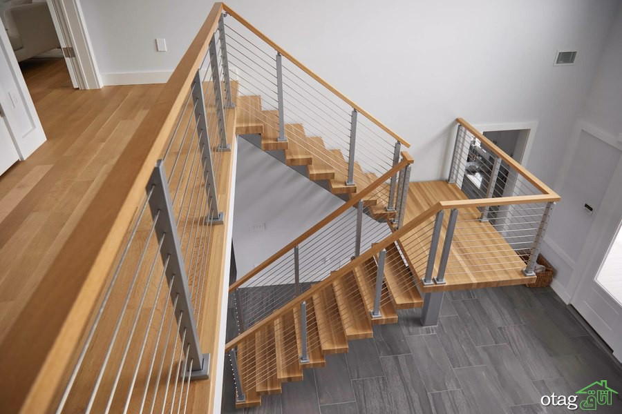 پله ساختمان دوبلکس در انواع و سبک های مختلف برای دکوراسیون داخلی