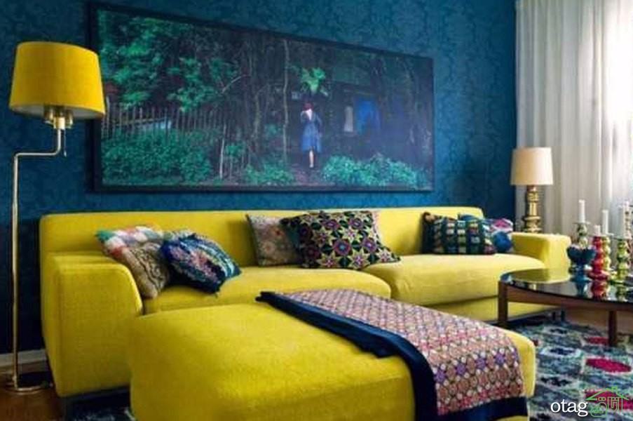 دکوراسیون آبی درباری زیبایی بخش و تجلی دهنده سبک لوکس منزل