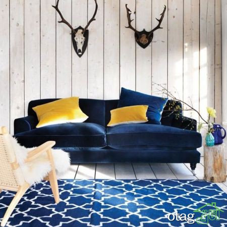دکوراسیون آبی درباری زیبایی بخش و تجلی دهنده سبک لوکس منزل