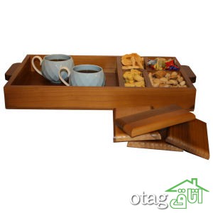 قیمت 39 مدل بهترین سینی چوبی مدرن و کلاسیک + خرید