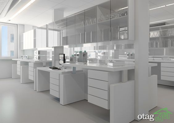 طراحی دکوراسیون داخلی آزمایشگاه با ایده های مدرن