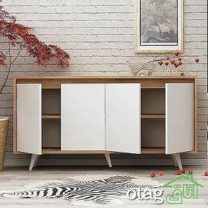 23 عکس از مدل کنسول چوبی کابینت دار مدرن [قیمت ارزان] جدید 1402